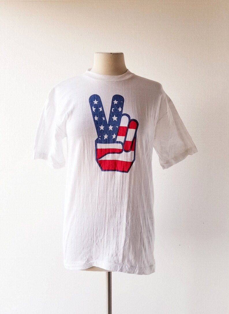 Peace Sign T Shirt 1970S Tshirt Hippie T Shirt