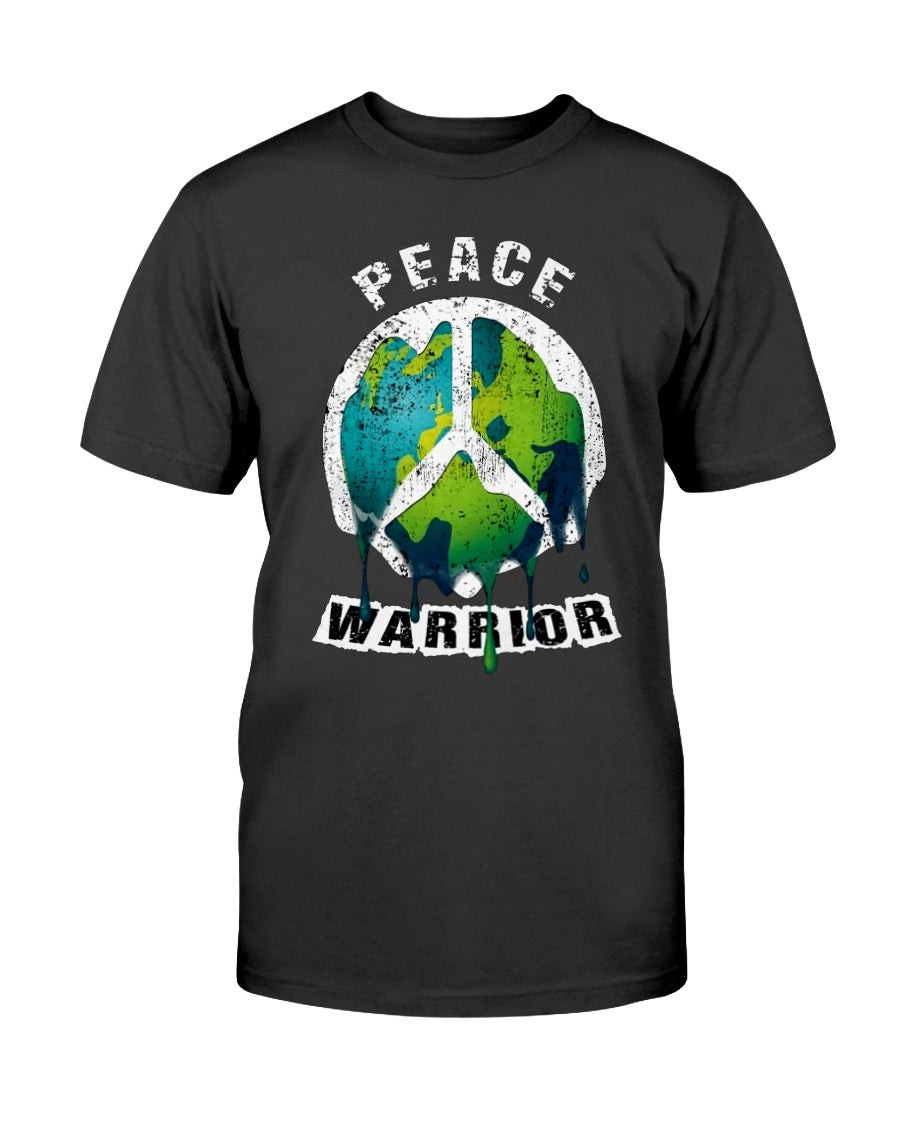 Peace Warrior Tees Peace Sign World Peace On Earth T Shirt 211207