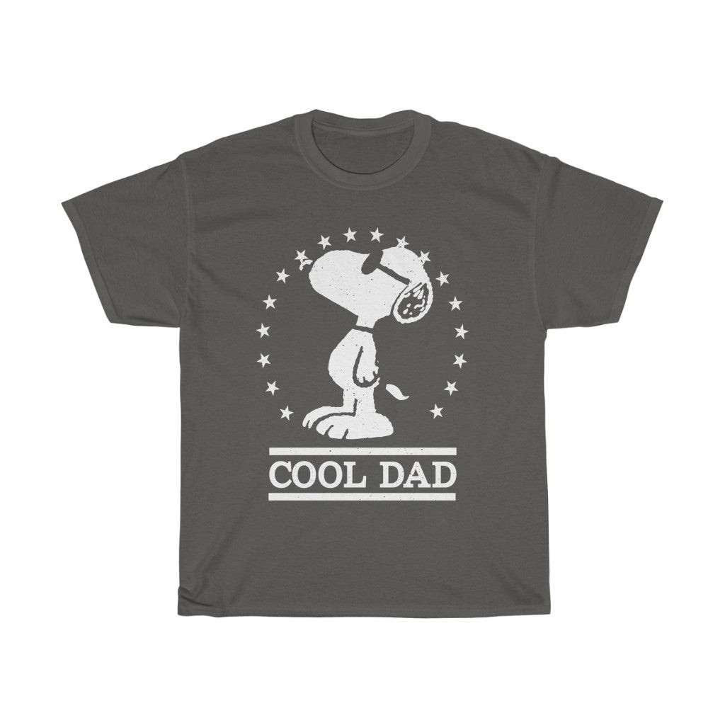 Peanuts Men S Joe Cool Snoopy Cool Dad Distressed Graphic Unisex Heavy Cotton Tee 211028