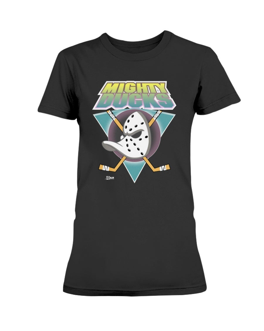 Perfect Disney Era Mighty Ducks Ladies T Shirt 211206