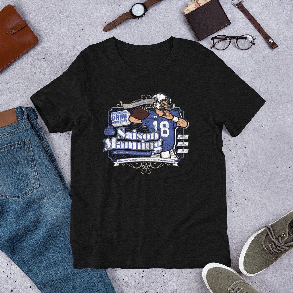 Peyton Manning Vintage Beer Saison Manning Vintage Shirt