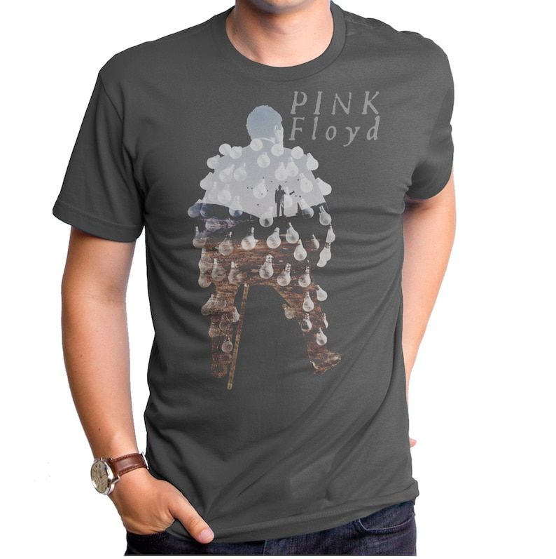 Pink Floyd Bulb Man Mens T Shirt