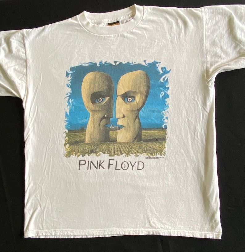 Pink Floyd North American Tour 1994 The Division Bell Artwork Brockum Bold White T Shirt T