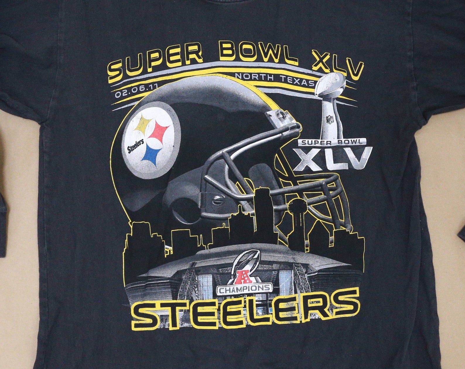Pittsburg Steelers Superbowl Champions 2011 Vintage Tee