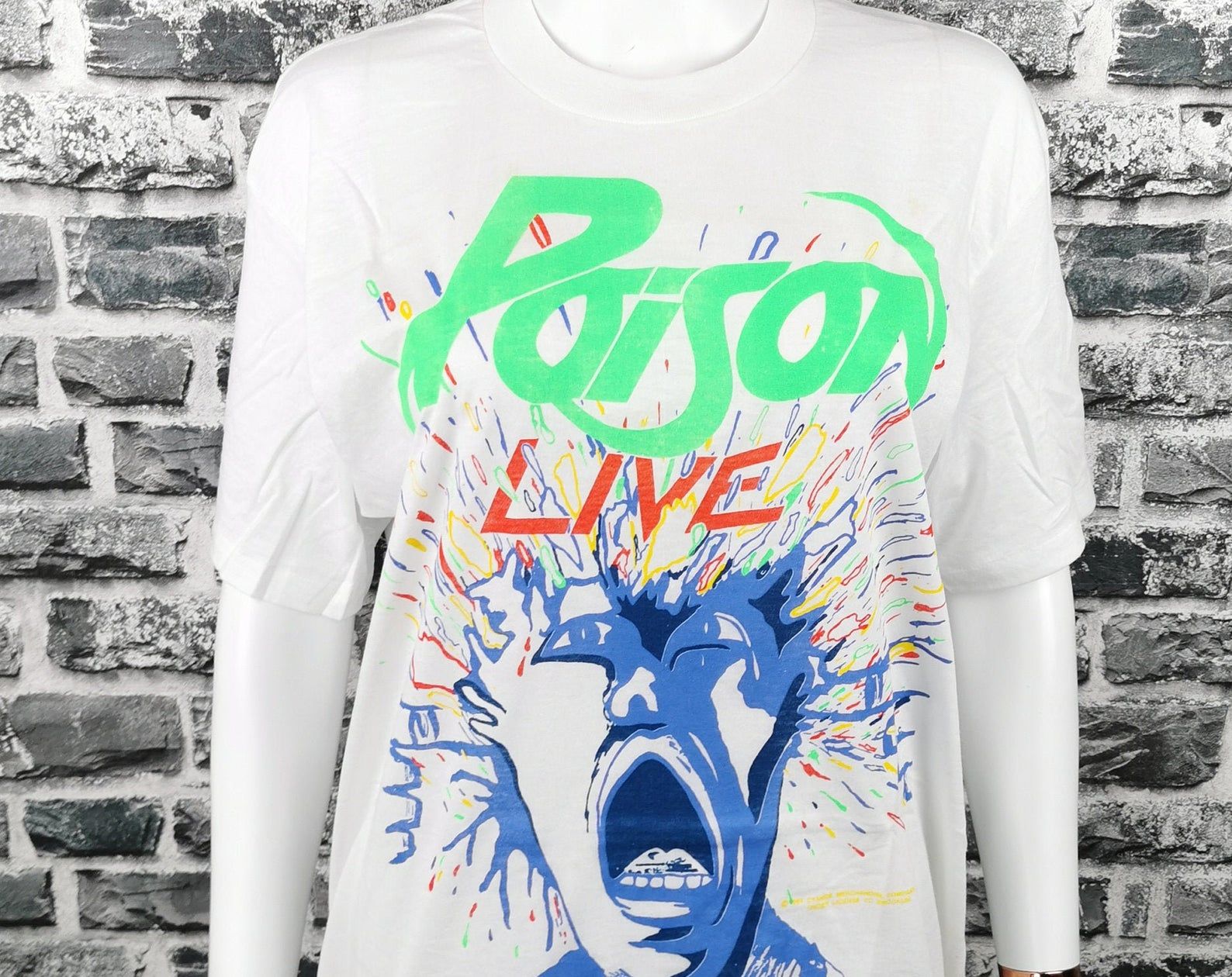 Poison 1988 Unworn Vintage T-Shirt / Live / Mega Rare