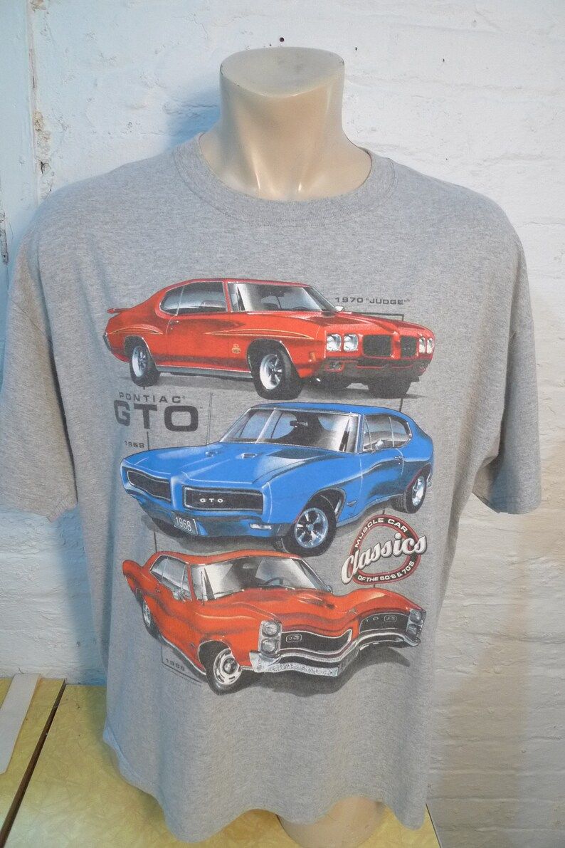Pontiac Gto Muscle Car Shirt Single Sided