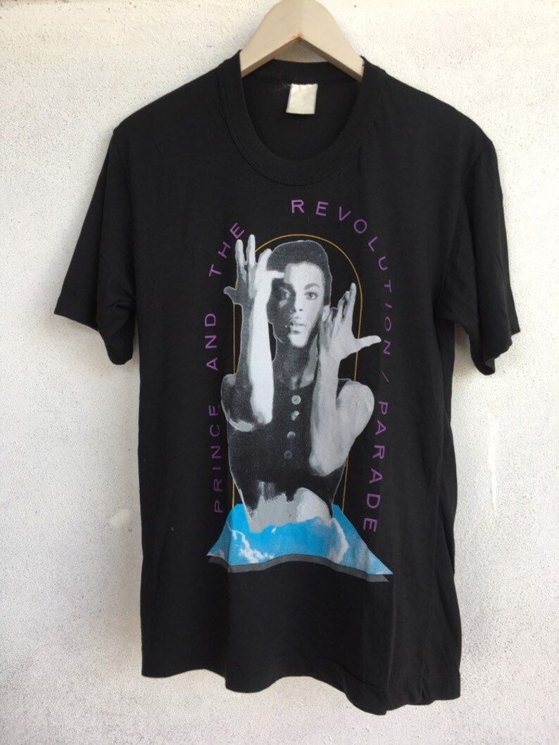 Prince And The Revolution Parade Tour 86 Band Concert Promo T Shirt