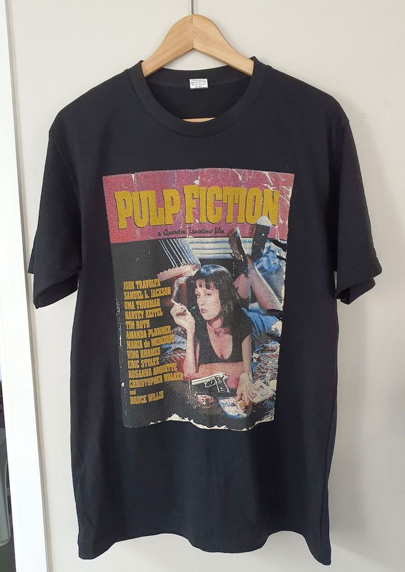 Pulp Fiction T Shirt Vintage Look Retro T Shirt