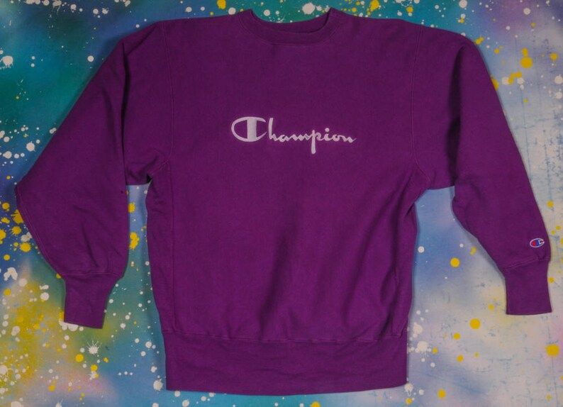 Purple Champion Reverse Weave Sweatshirt
