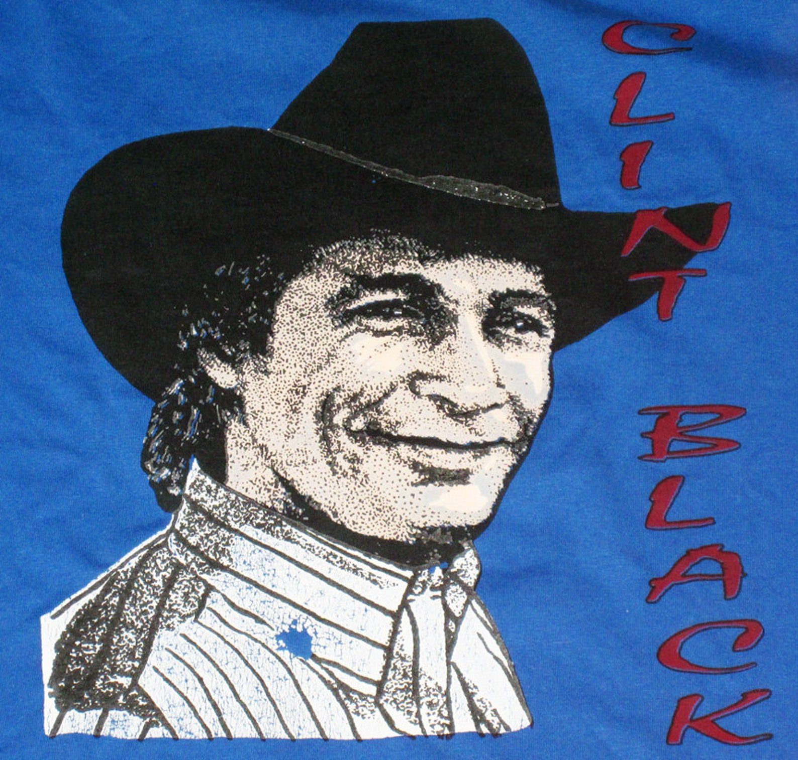 Put Yourself In My Shirt - Vintage Late 1980S Or Early 1990S Clint Black T-Shirt - Country Music - Nashville - Not Screen Stars - 50/50
