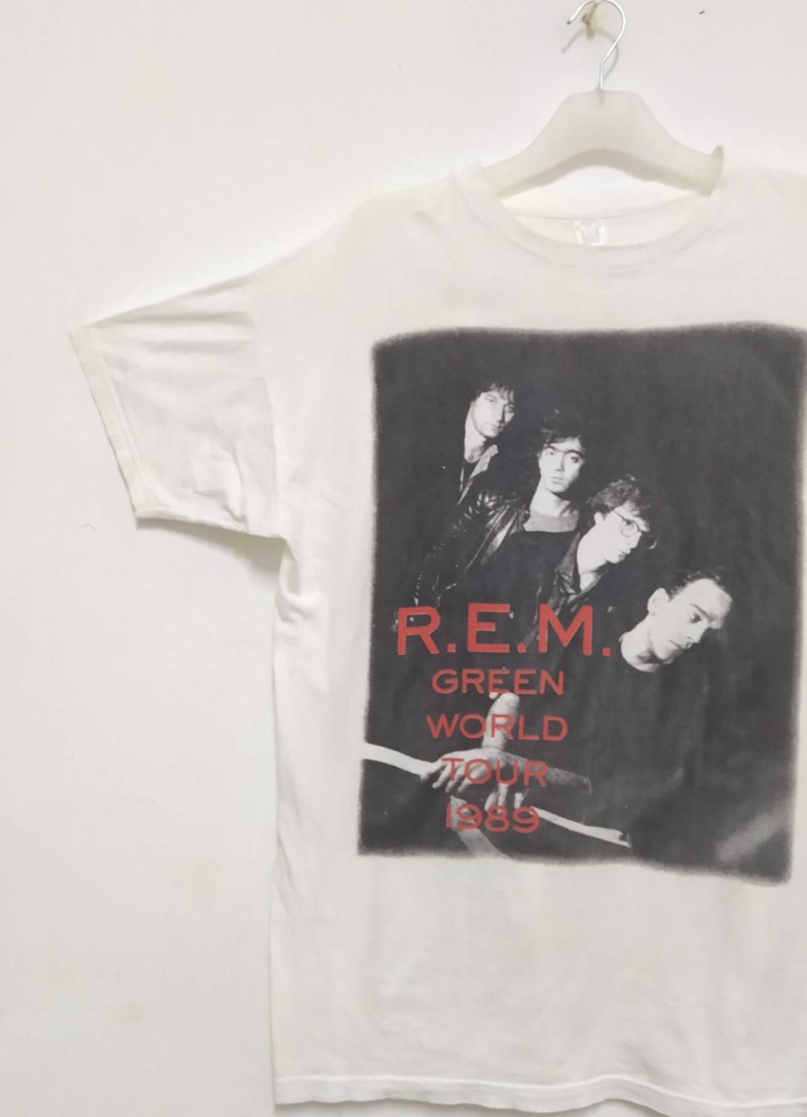 R.E.M Vintage 1990s Green World Europe Tour 1989 shirt