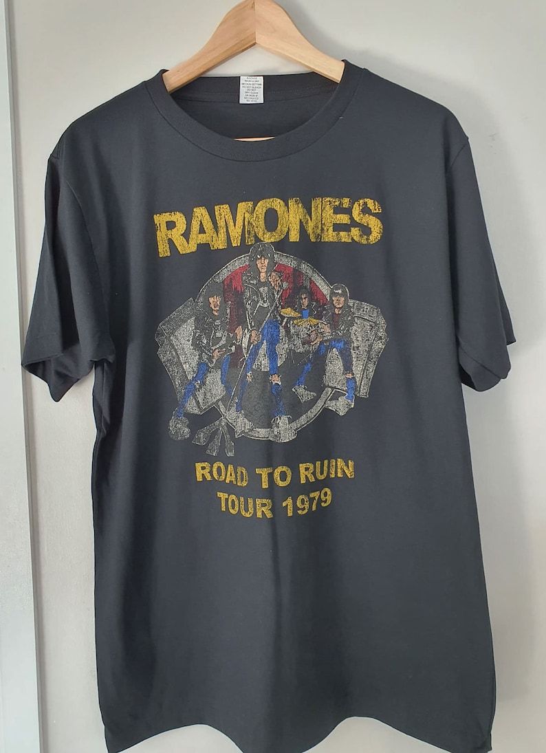 Vintage Ramones Road To Ruin Tour 1979 Distressed Shirt