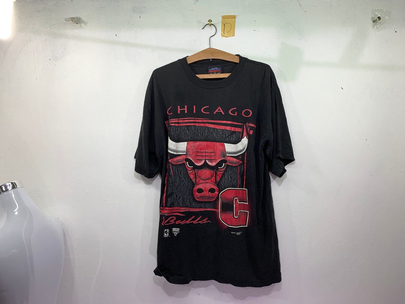 Rare!! Vintage 90S Chicago Bulls Magic Johnson Nba T-Shirt L
