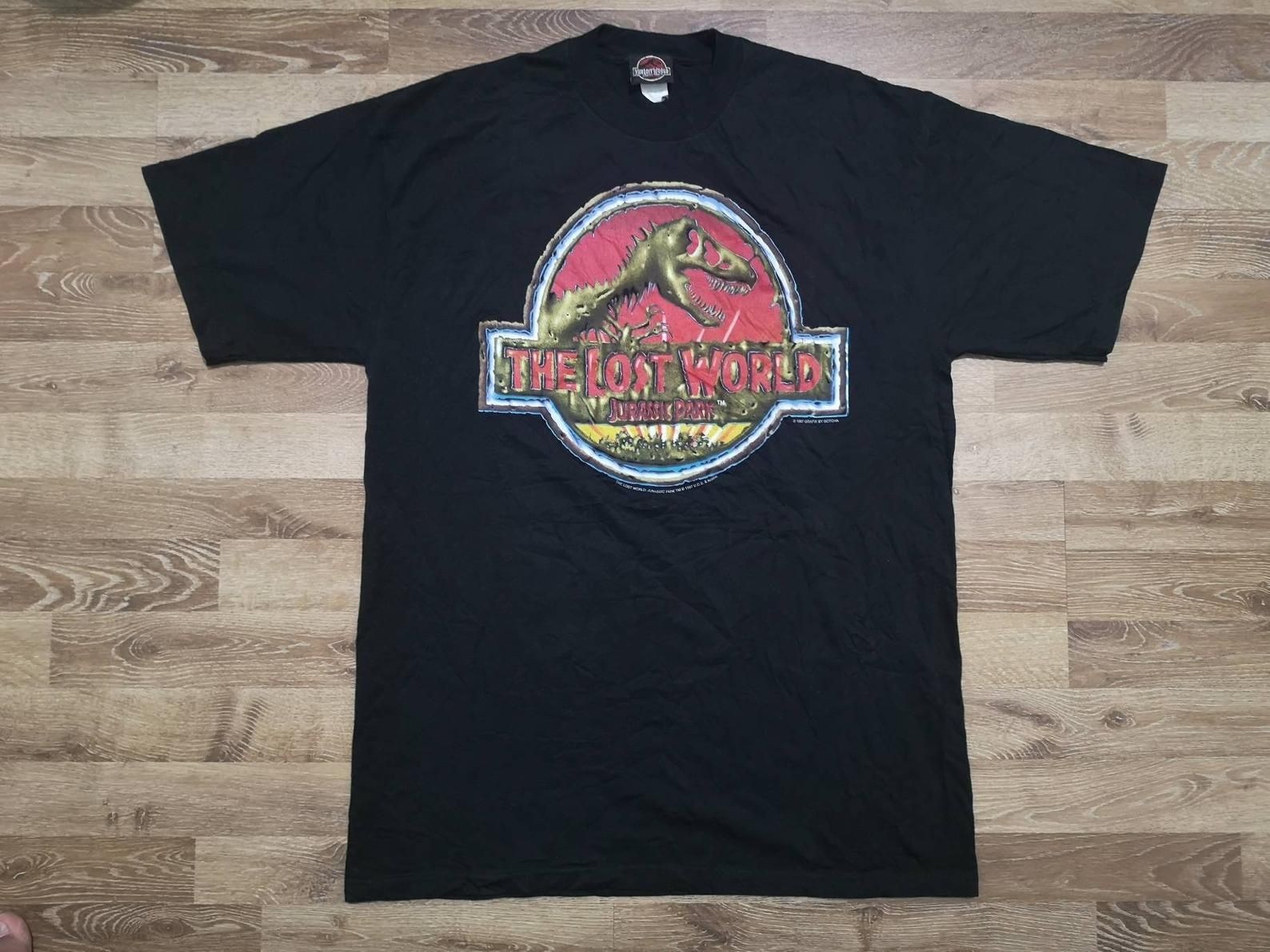 Rare! Deadstock Brand New With Tag Bnwt New Old Stock Nos True Vintage Og 90'S Jurassic Park The Lost World 1997 Promo T Shirt