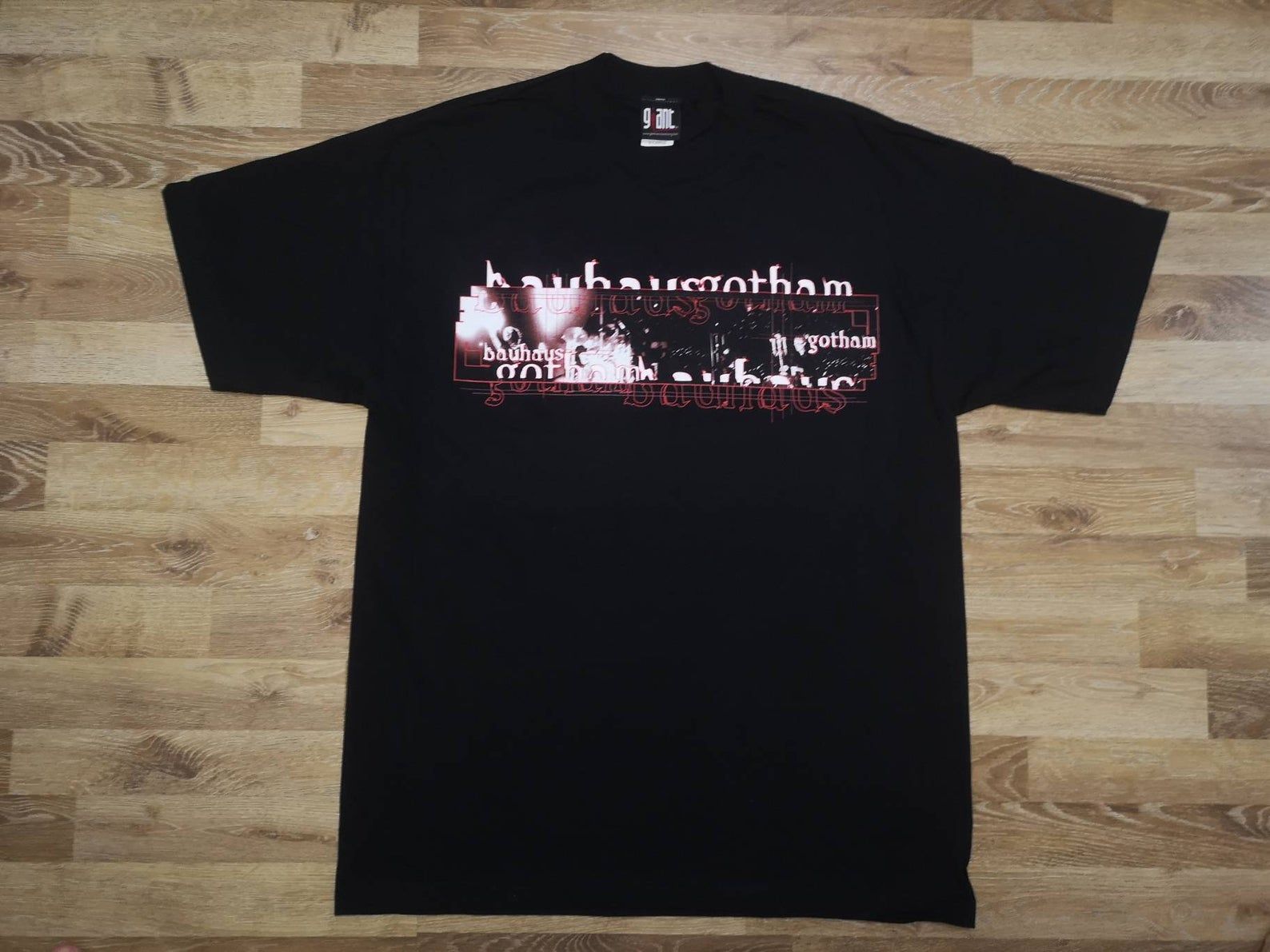 Rare! Deadstock New Old Stock Nos Unworn True Vintage 90'S English Gothic Punk Rock New Wave Band Bauhaus 1999 Gotham Album Promo T Shirt rare! deadstock new old stock nos unworn true vintage 90s english gothic punk rock new wave band bauhaus 1999 gotham album promo t shirt nwb5q