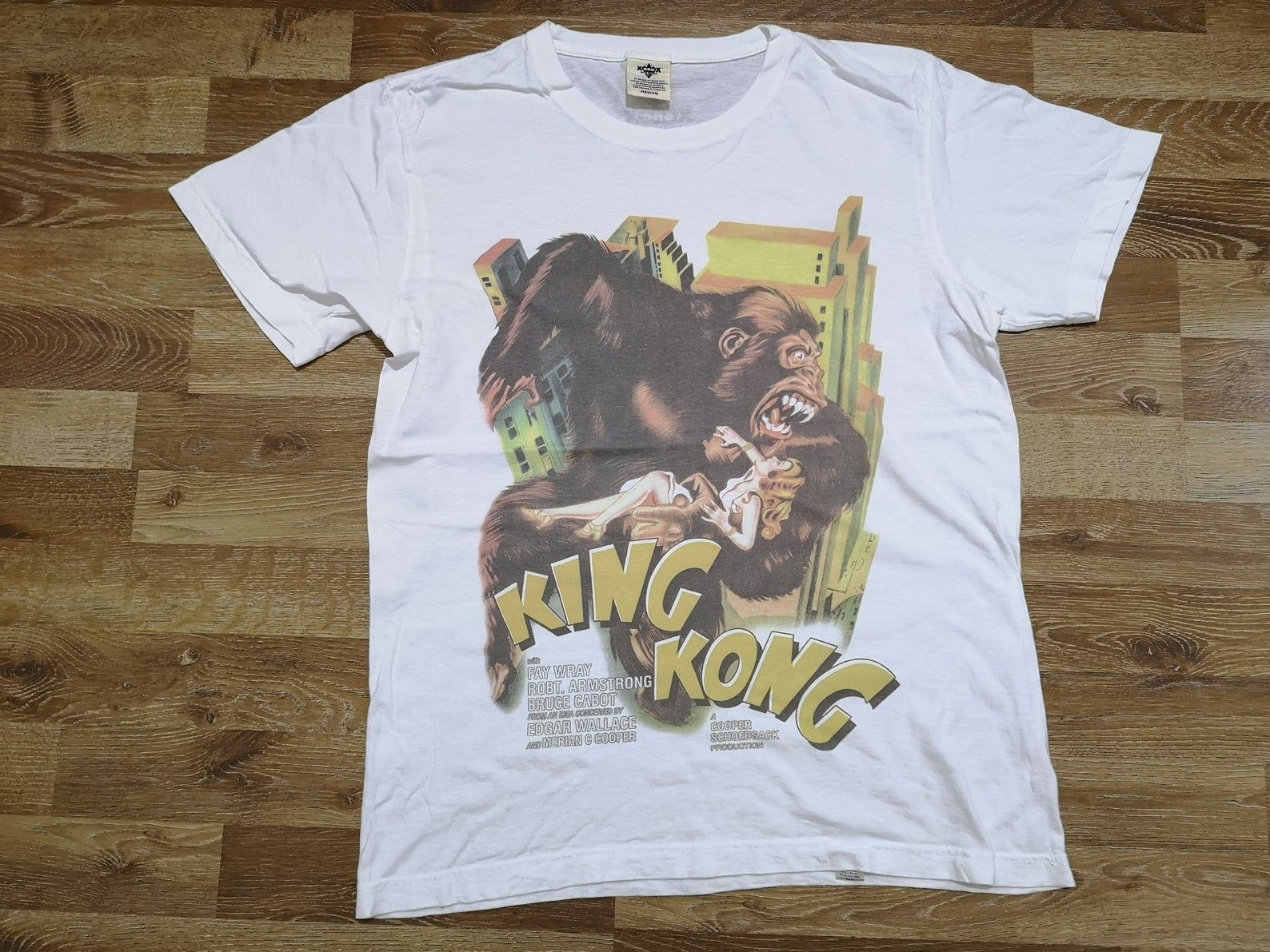 Rare! True Vintage 2000'S King Kong Movie Epic Adventure Film Promo Peter Jackson T Shirt Carl Denham Jack Black