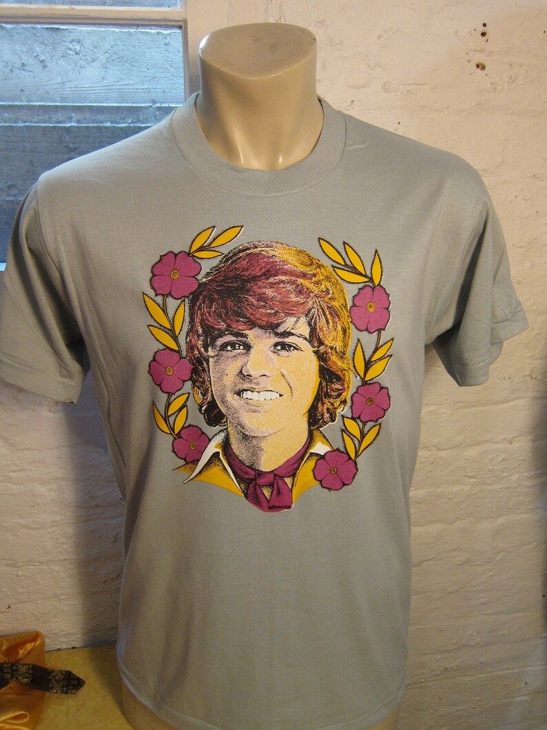 Rare 1970S Donnie Osmond Shirt Single Sided Screen Stars