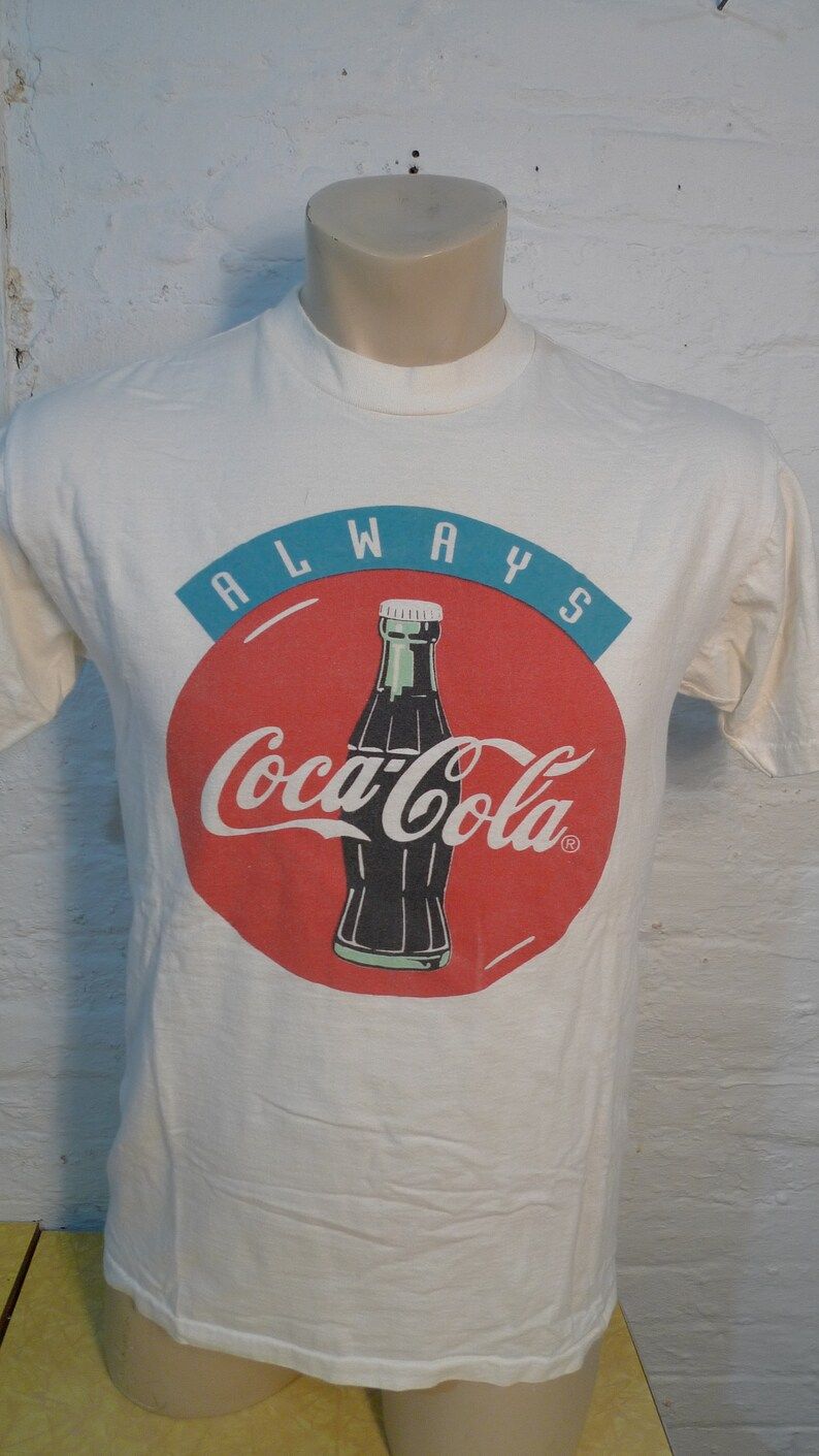 Rare 1980S Cokecoca Cola Shirt Single Sided Single Stitched