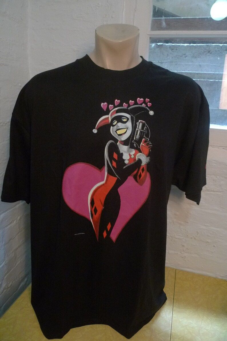 Rare 1999 Dc Comics Female Joker Shirt Single Sided Single Stitched Deadstock Unworn