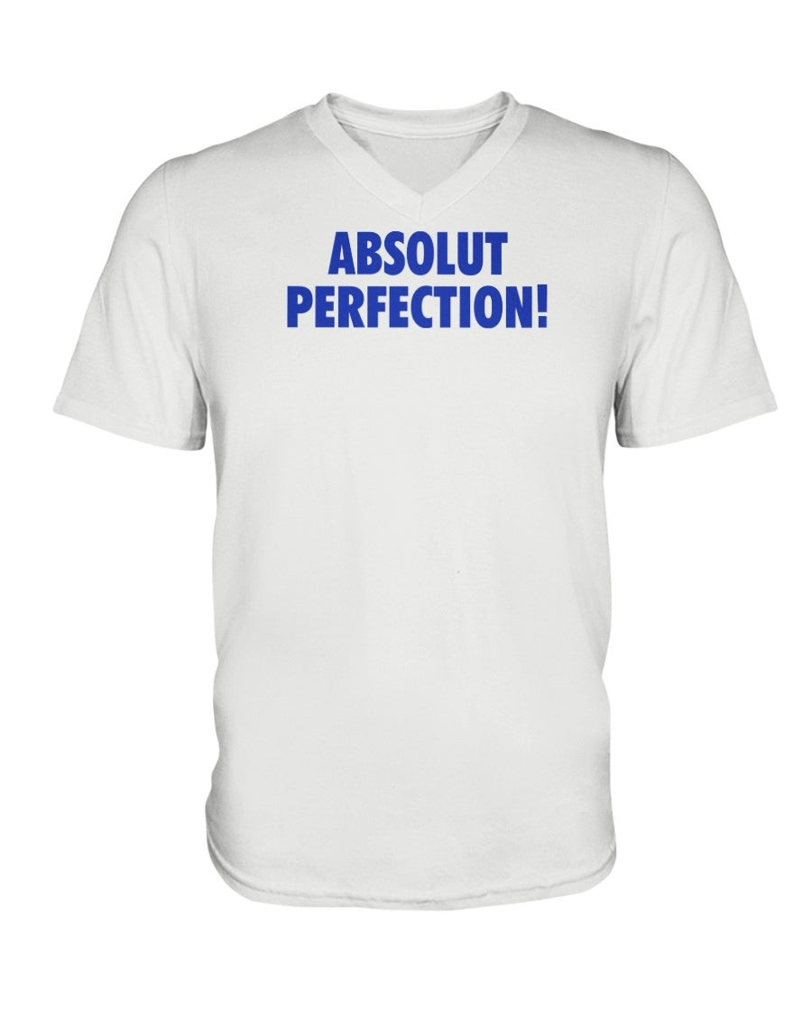 Rare 80S Absolut Vodka Promo Shirt   80S Absolut Perfection Absolut Vodka Promo V Neck Tee 072921