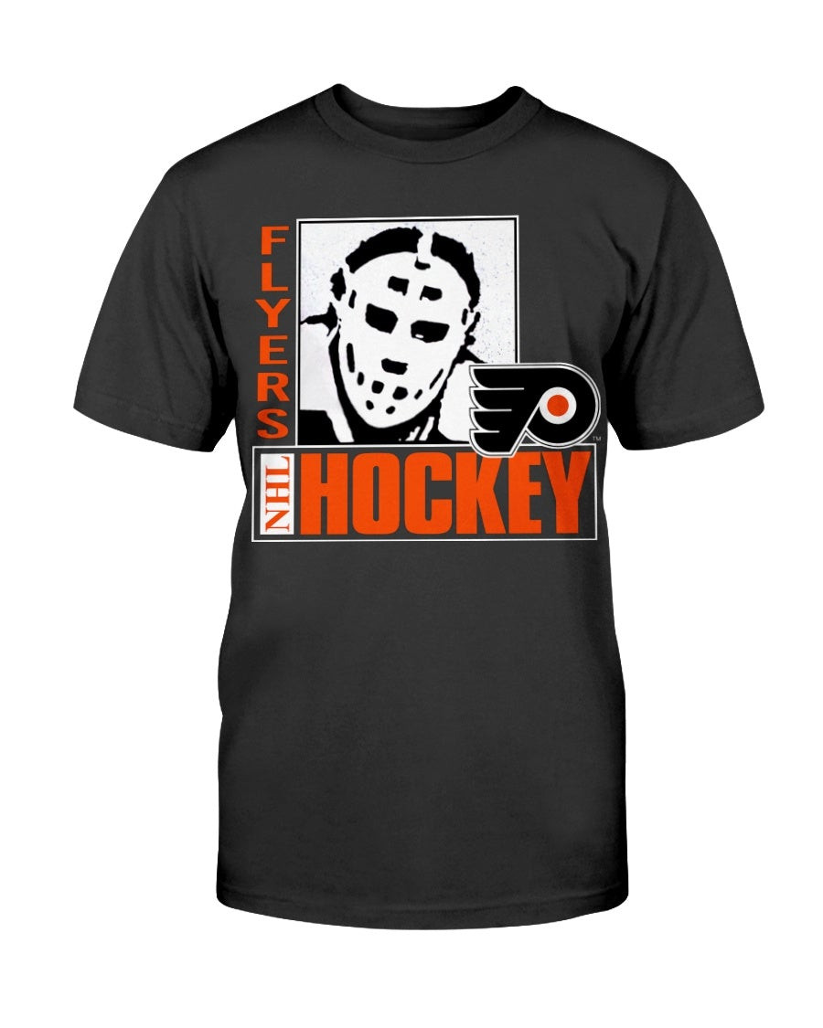 Rare 90S Vintage Philadelphia Flyers T Shirt Logo 7 1990 Nhl Hockey Orange And Black Edium Tocchet Hextall Berube T Shirt 211027