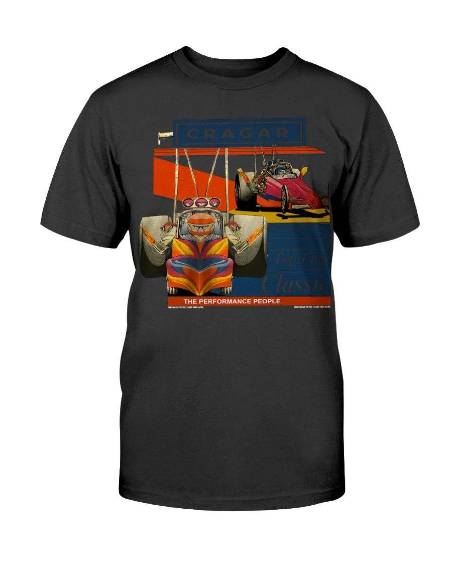 Rare Cragar Top Fuel Classic Drag Racing T Shirt