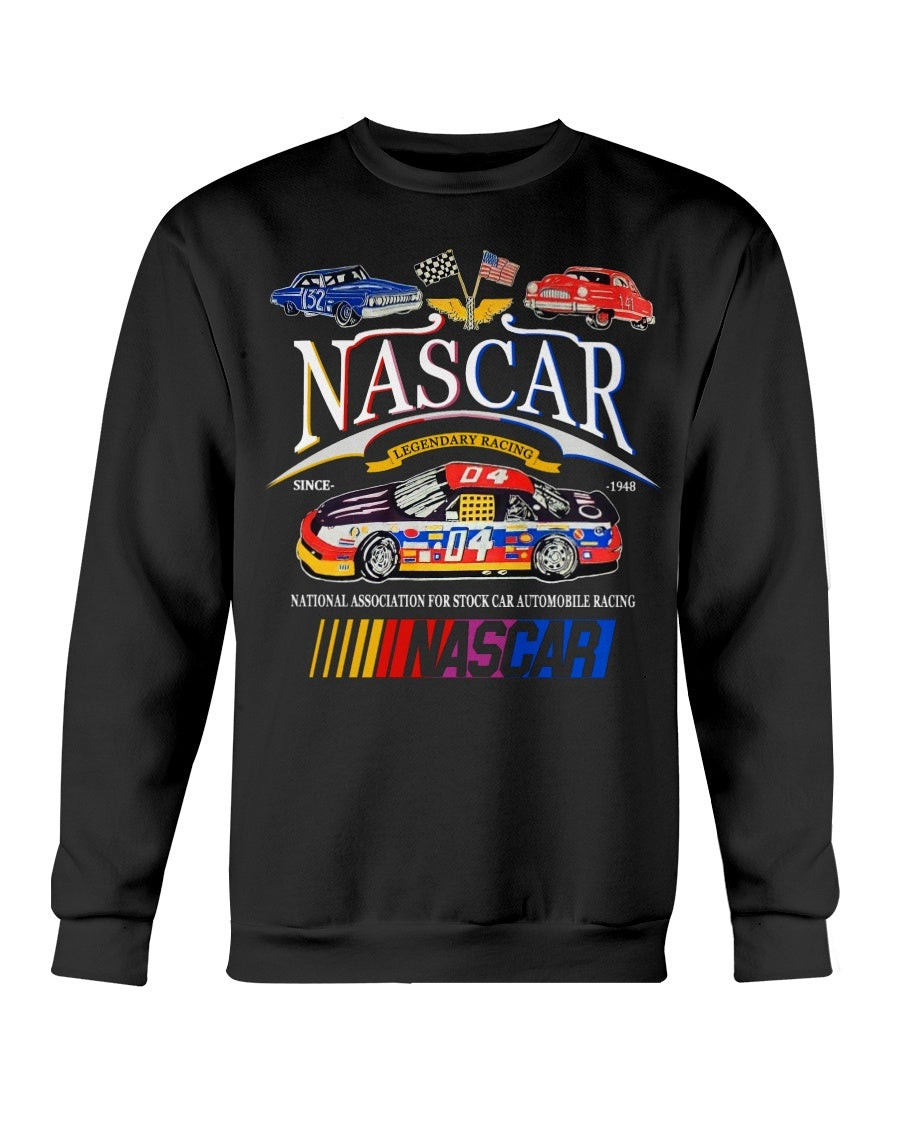 Rare Deadstock Vintage 80S Nascar Black Jerzees Sweatshirt 211207