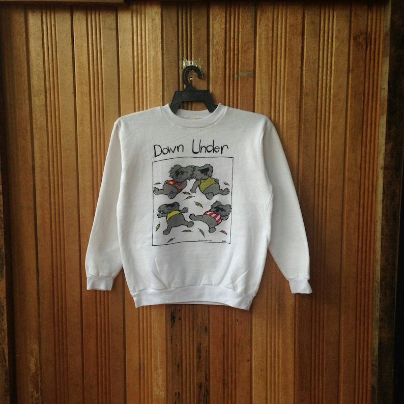 Rare Ken Done Koala Art Design Australia Pullover Jumper Sweatshirt Vintage 80S rare ken done koala art design australia pullover jumper sweatshirt vintage 80s wgbub