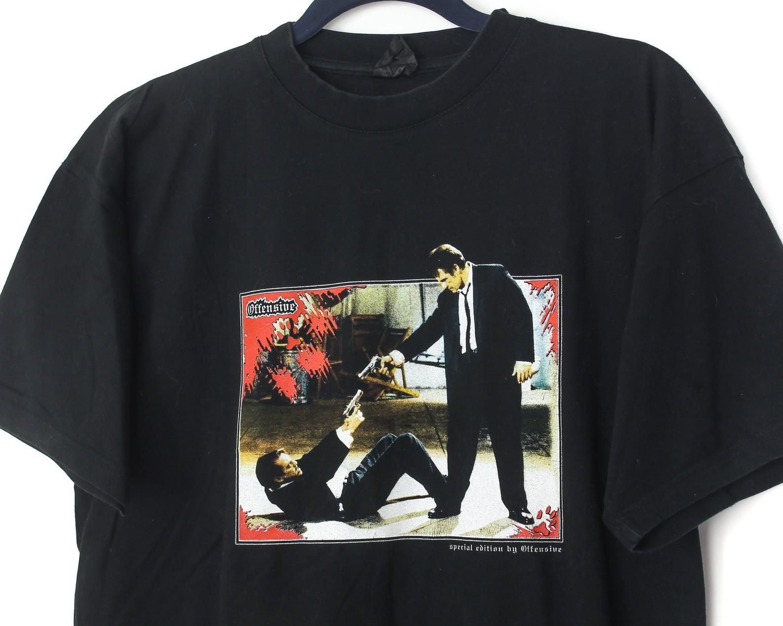 Rare Reservoir Dogs Offensive Records Hardcore Techno T-Shirt L