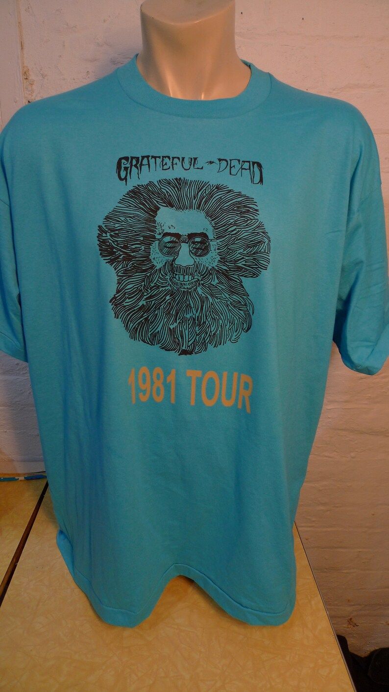 Rare Size Old Stock Dated 1981 Grateful Dead Shirt Single Sided Deadstock Unworn Screen Stars