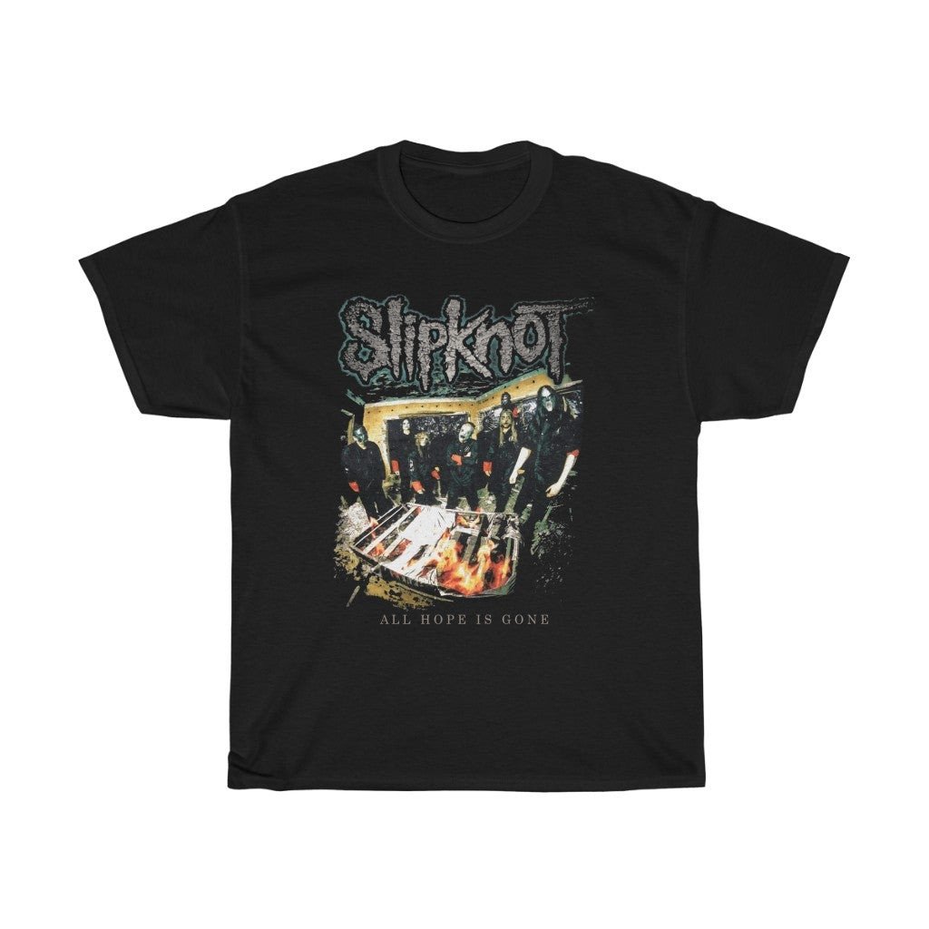 Rare Slipknot Rock Punk Band Shirt Metal Band 2008 Unisex Heavy Cotton Tee 210923