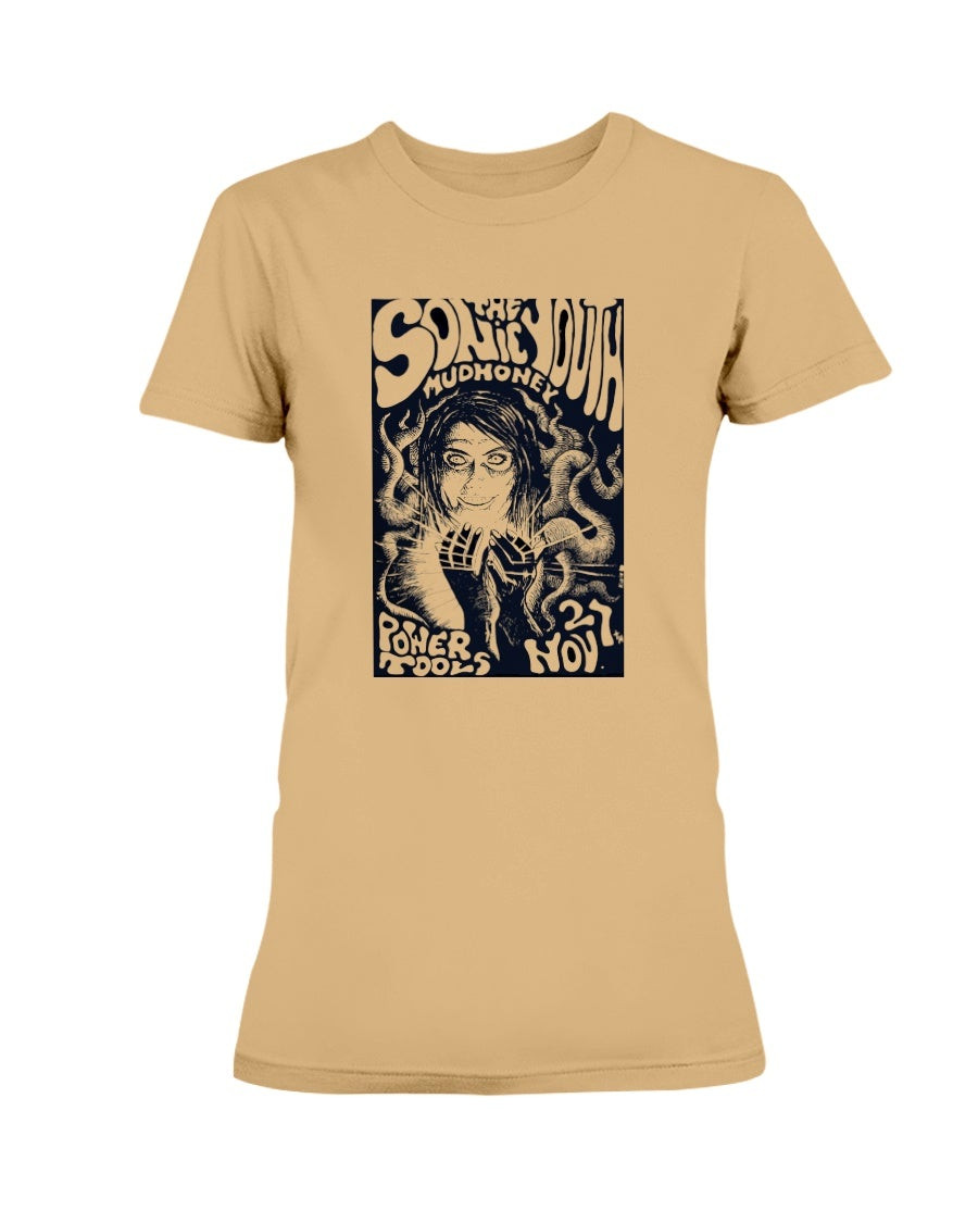 Rare Sonic Youth  Mudhoney Ladies T Shirt 210920