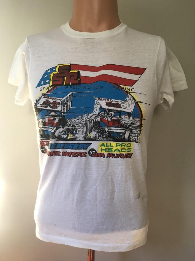 Rare Sprint Specialties Racing 80'S World Of Outlaws Shirt