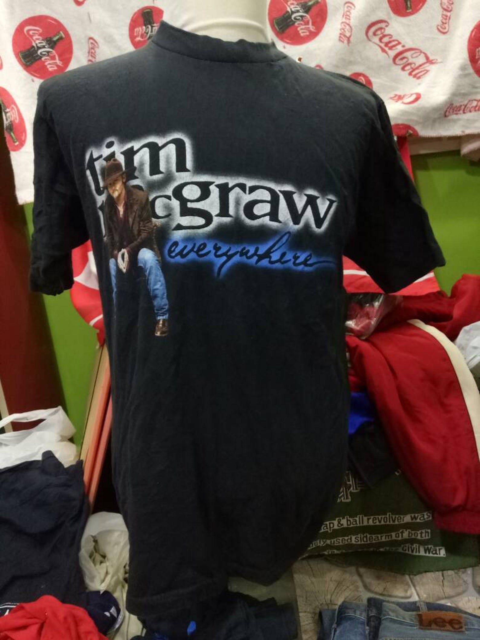 Rare Tim Mcgraw Country Rock Star On Tour Everywhere T-Shirt L