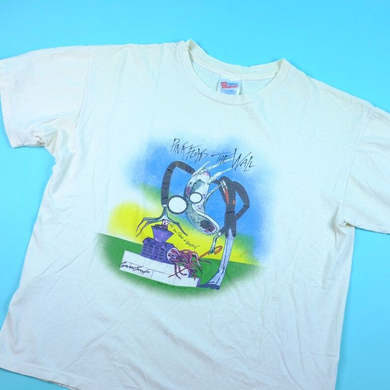 Rare Vintage 1982 Pink Floyd The Wall Tee Band Tour T Shirt