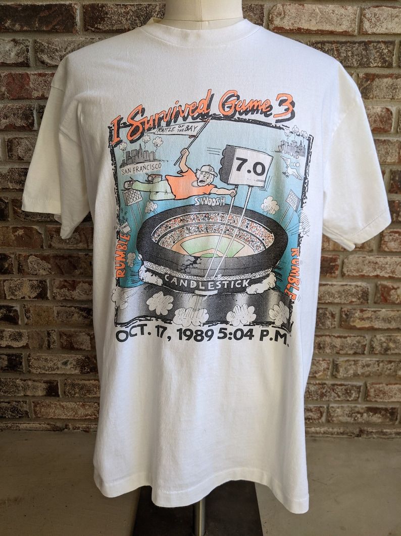 Rare Vintage 1989 World Series Battle Of The Bay T Shirt