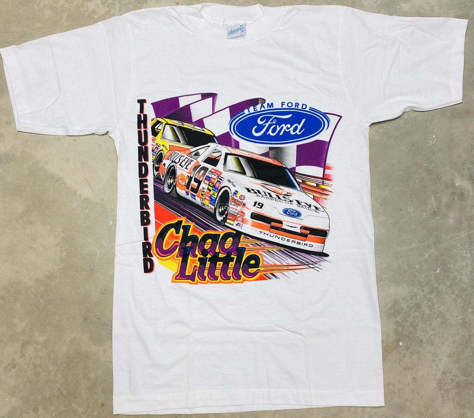 Rare Vintage 1991 Nos Chad Little Nascar Winston Cup Series Racing Tee -