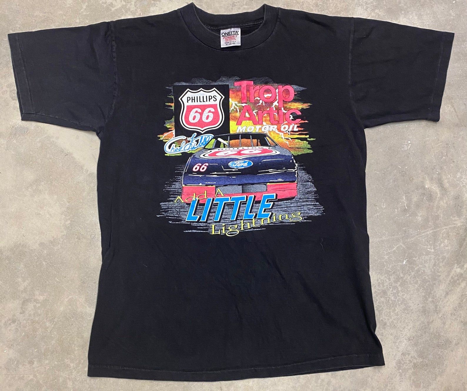 Rare Vintage 1992 Chad Little Nascar Winston Cup Series Racing Tee -