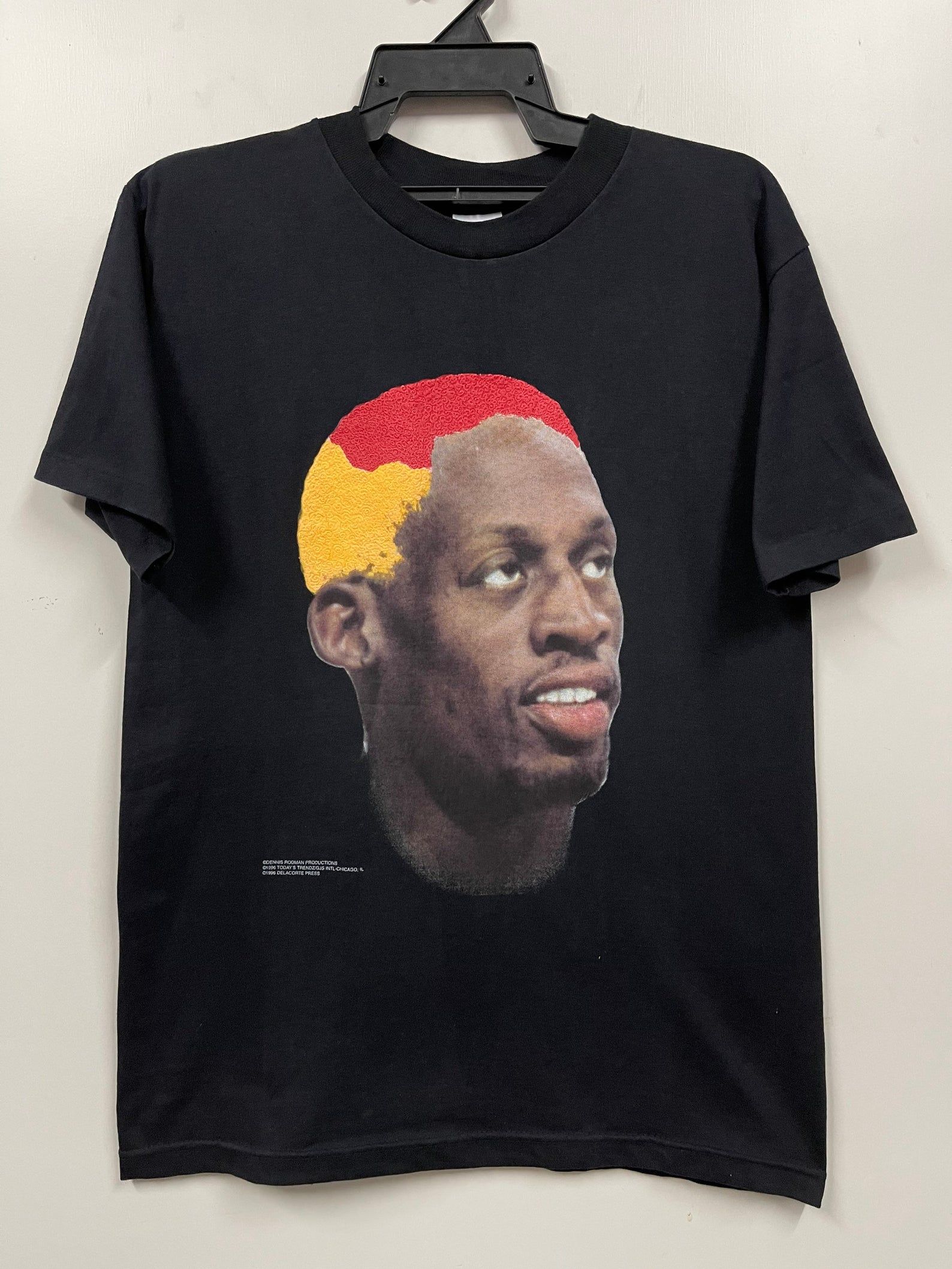 Rare Vintage 1996 Dennis Rodman American Former Basketball Player Lagend 90S T Shirt