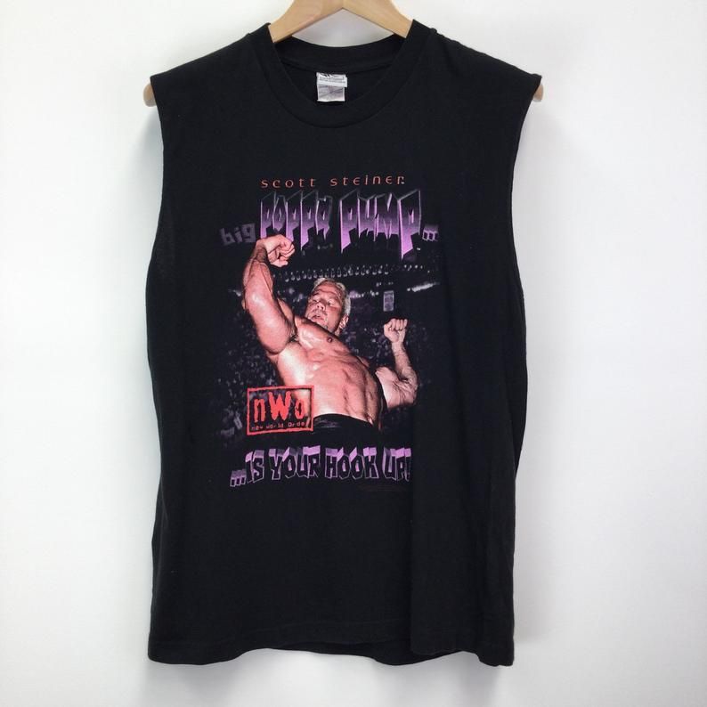 Rare Vintage 1998 World Champion Wrestling Scott Steiner Shirt