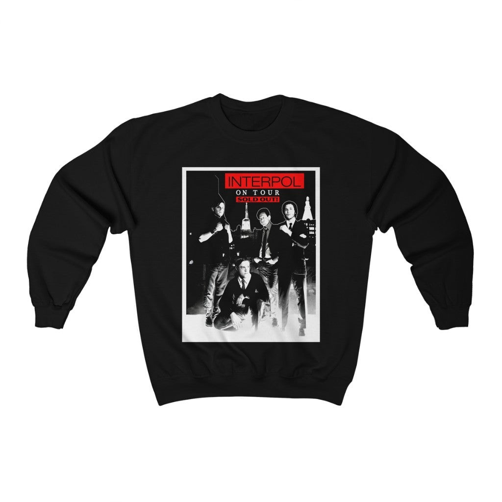 Rare Vintage 2000S Interpol On Tour Out Megaphone Britpop Sweatshirt 211228