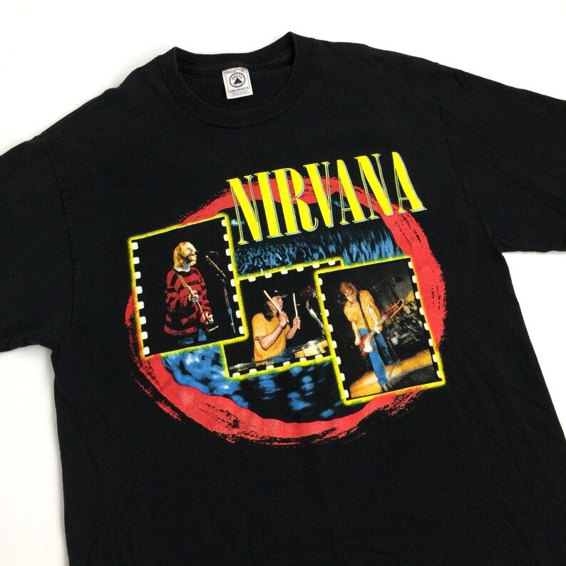 Rare Vintage 90S 1997 97 Nirvana Giant From The Muddy Banks Of Wishkah Live Album Band Tour Graphic Tee T Shirt
