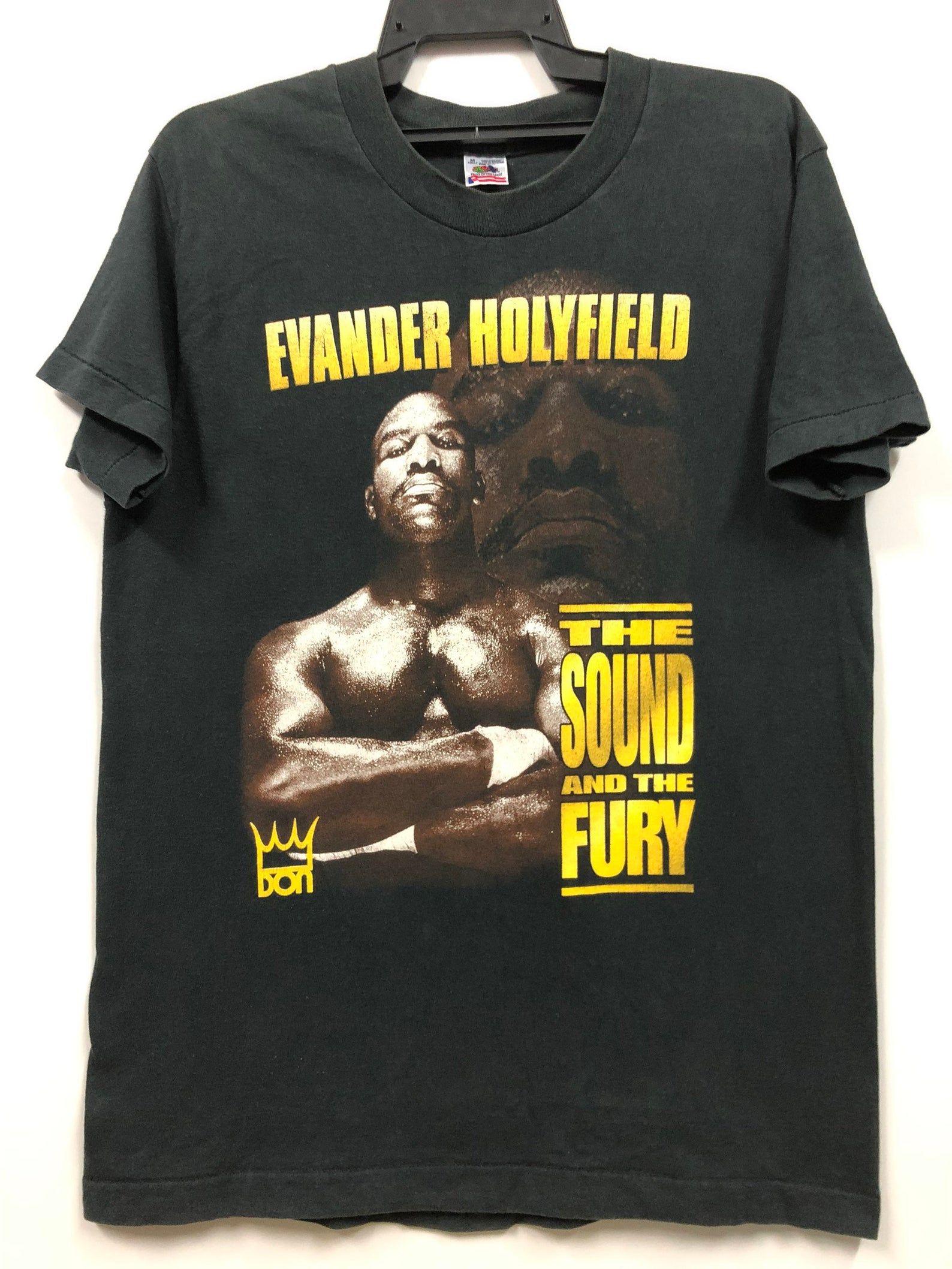 Rare Vintage 90S Evander Holyfield The Sound And The Fury Boxing Championship Rap Tees Shirt