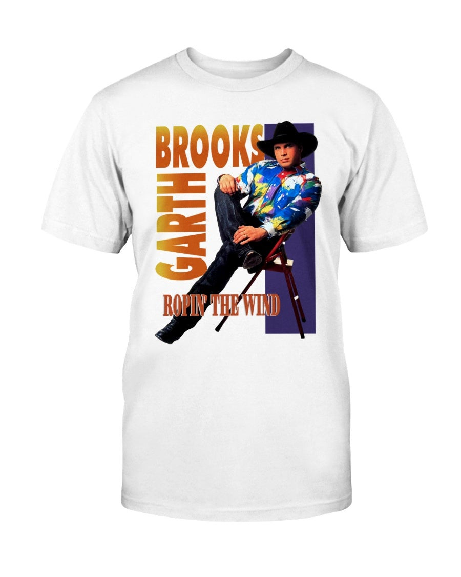 Rare Vintage 90S Garth Brooks Ropin The Wind 1991 Bar Concert T Shirt 081821