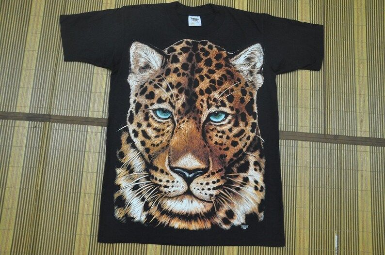 Rare Vintage 90S Leopard Print T Shirtvintage Animal Print Shirtswagluxurydesigner Inspirationsukajank Swisship Hop Rap