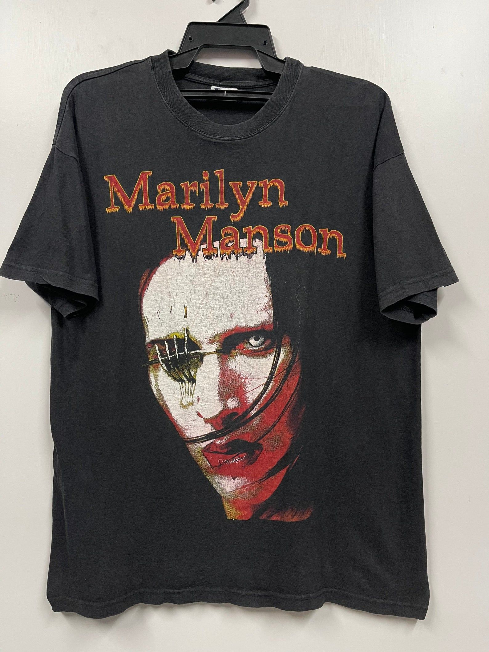 Rare Vintage 90S Marilyn Manson Promo Album Rock Band Europe Shirt