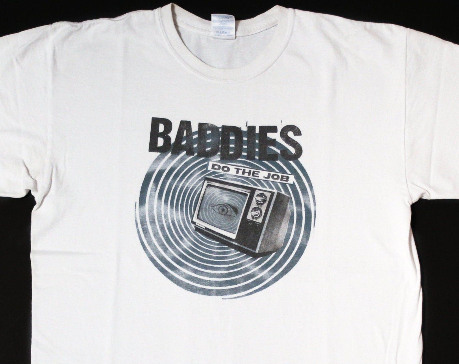 Rare Vintage Baddies Do The Job Band Tour T-Shirt L | Indie Rock Eight Legs Grammatics Band Tour Ripchord The Answering Machine Flashguns