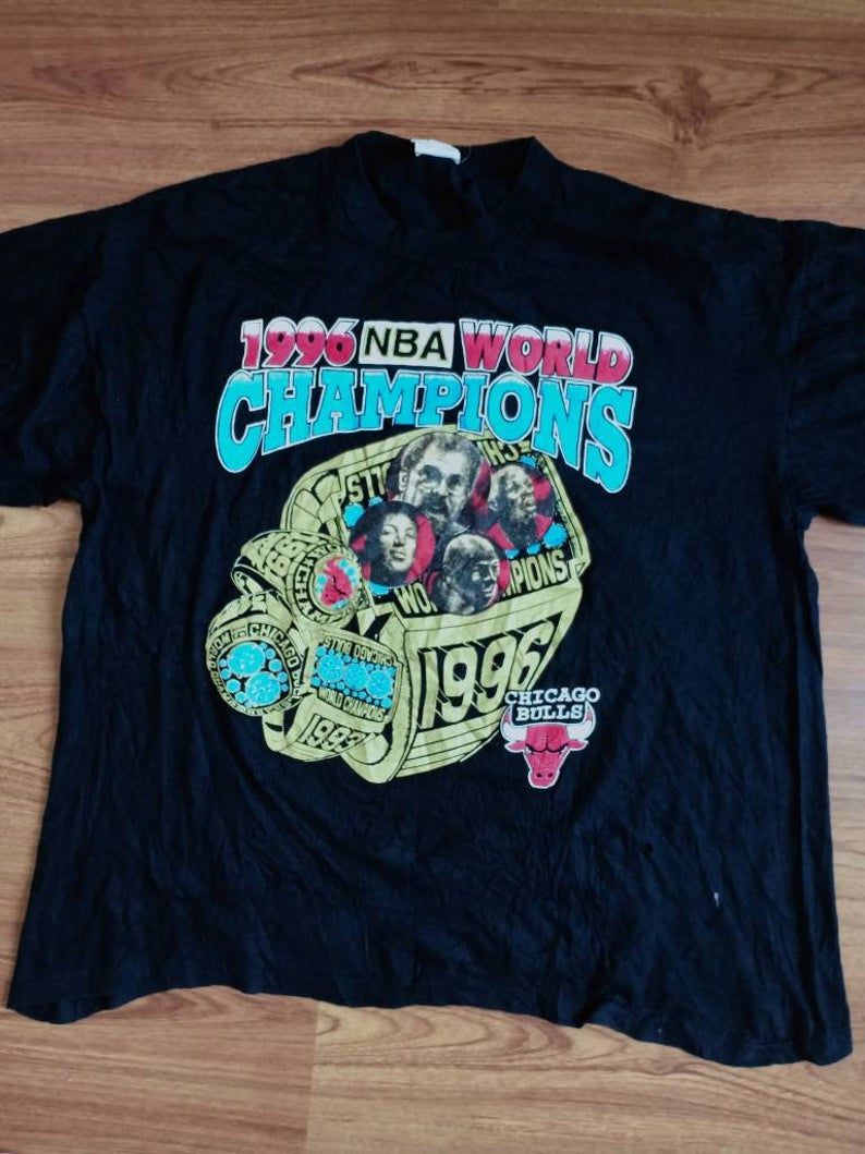 Rare Vintage Chicago Bulls Bootleg 90'S Basketball Nba Jordan Pippen Rodman Shirt