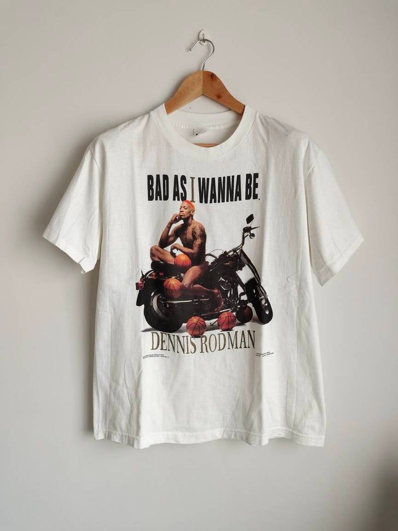 Rare Vintage 90's Dennis Rodman Bad As I Wanna Be Shirt