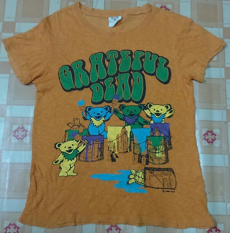 Rare Vintage Grateful Dead Rock Band T Shirt
